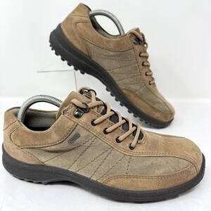Hotter Gore-Tex Men’s Shoes Brown Suede Leather Lace Up Walking UK 8 US 10